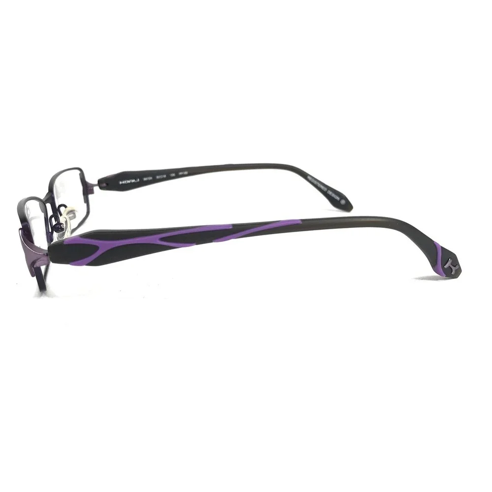 Morel Eyeglasses Frames KAOLI 6672K PP169 Black Purple Rectangular 50-16-135